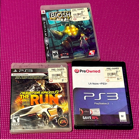 Sony Other - Sony PlayStation Game Trio - Black and Purple